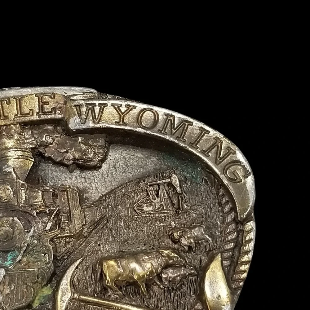 Newcastle Wyoming‎ Centennial Belt Buckle 1889 1989 Limited Edition Dart Inc USA